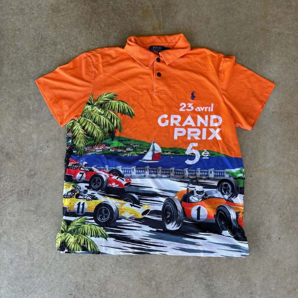 Super Rare Polo AOP Racing Print Shirt Limited edition 0 active listings